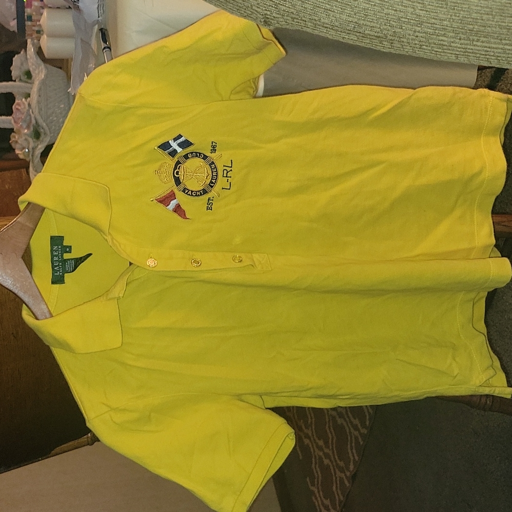 Womens Vintage Ralph Lauren Yacht Club Polo Sz M
